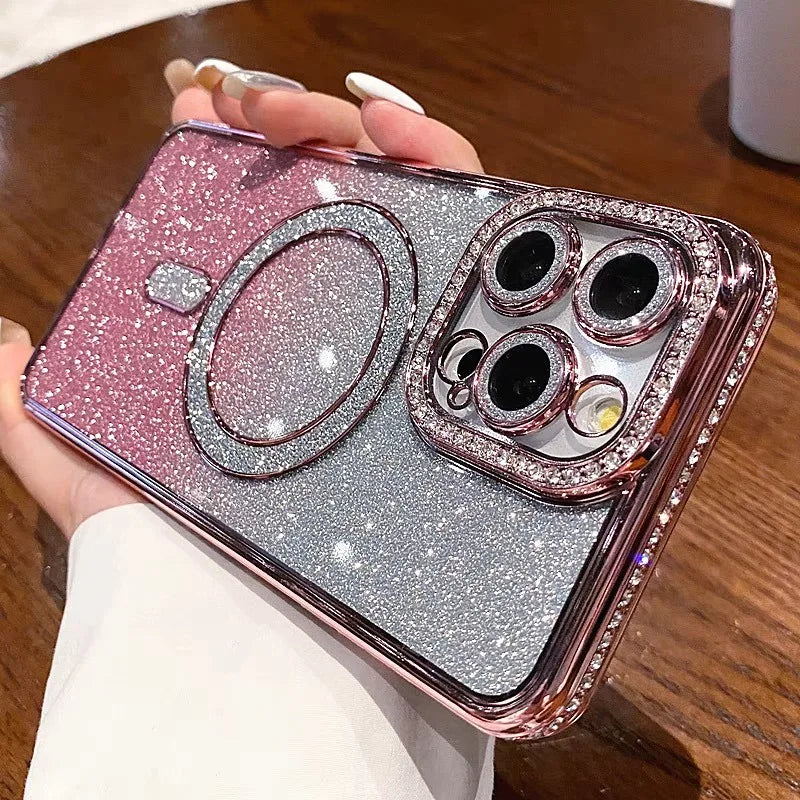 Luxury Gradient Diamond Magsafe Case For iPhone
