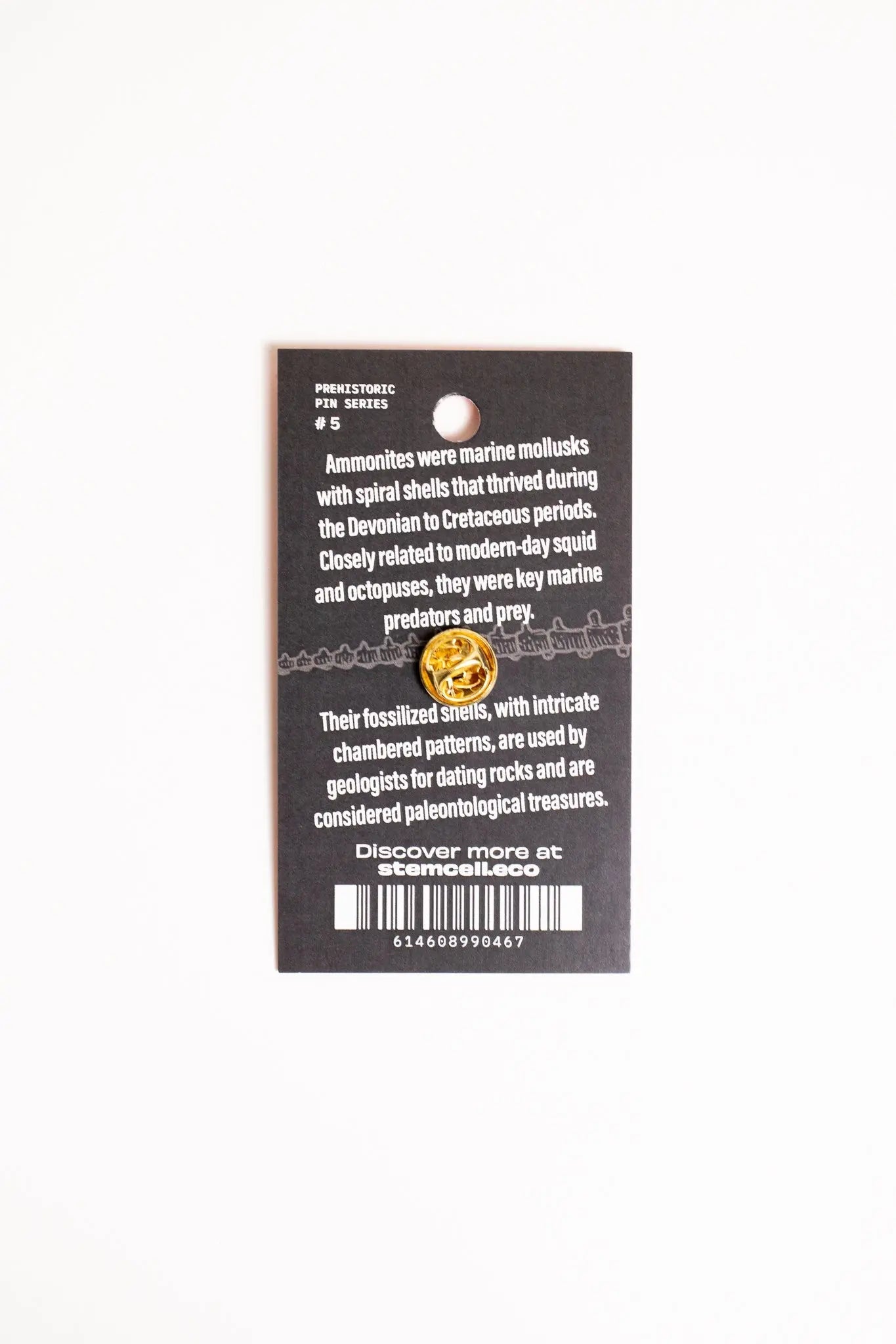 Ammonite Enamel Pin (Ammonoidea)