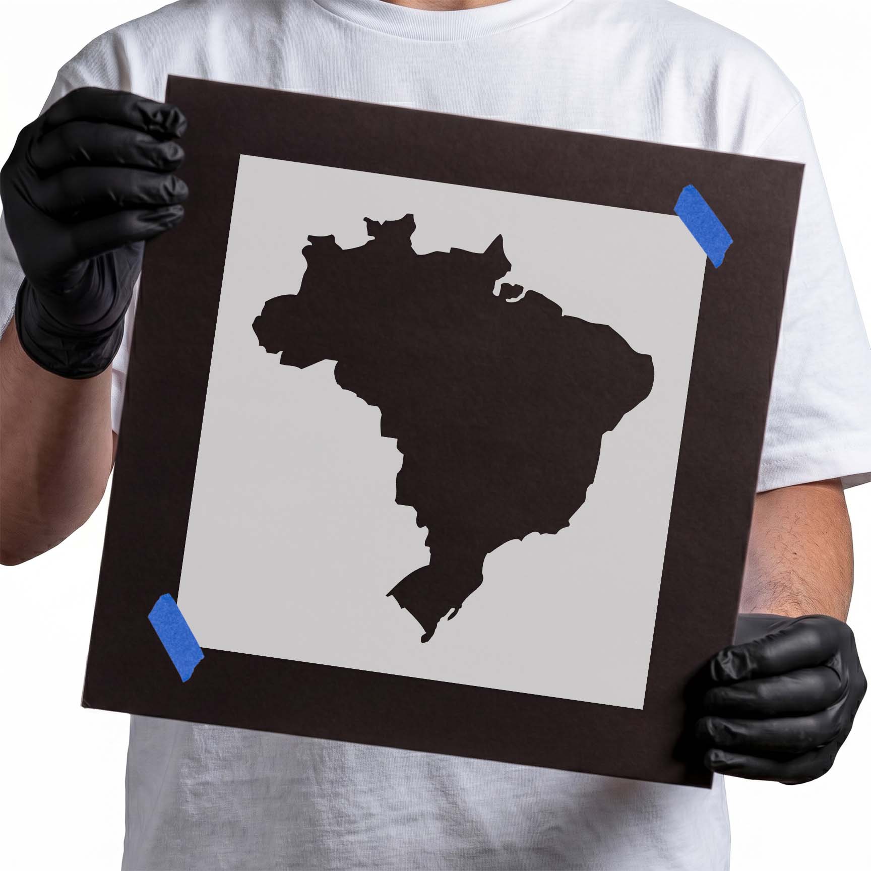 Brazil Stencil