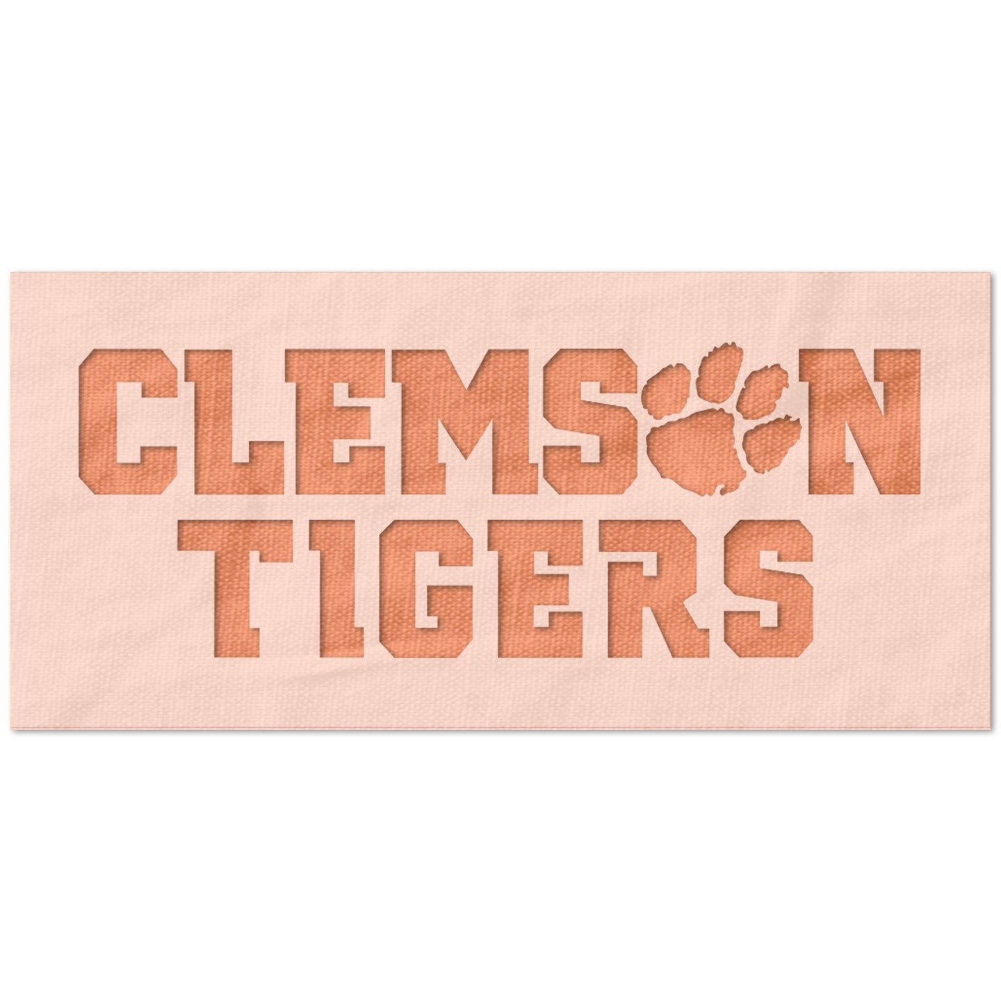 Clemson Tigers Text Stencil
