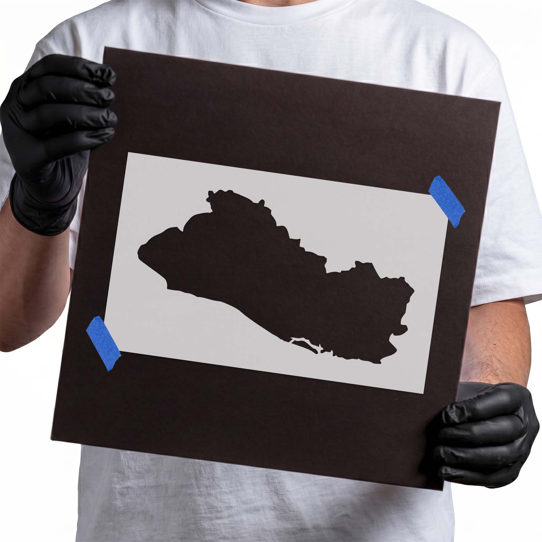 El Salvador Stencil