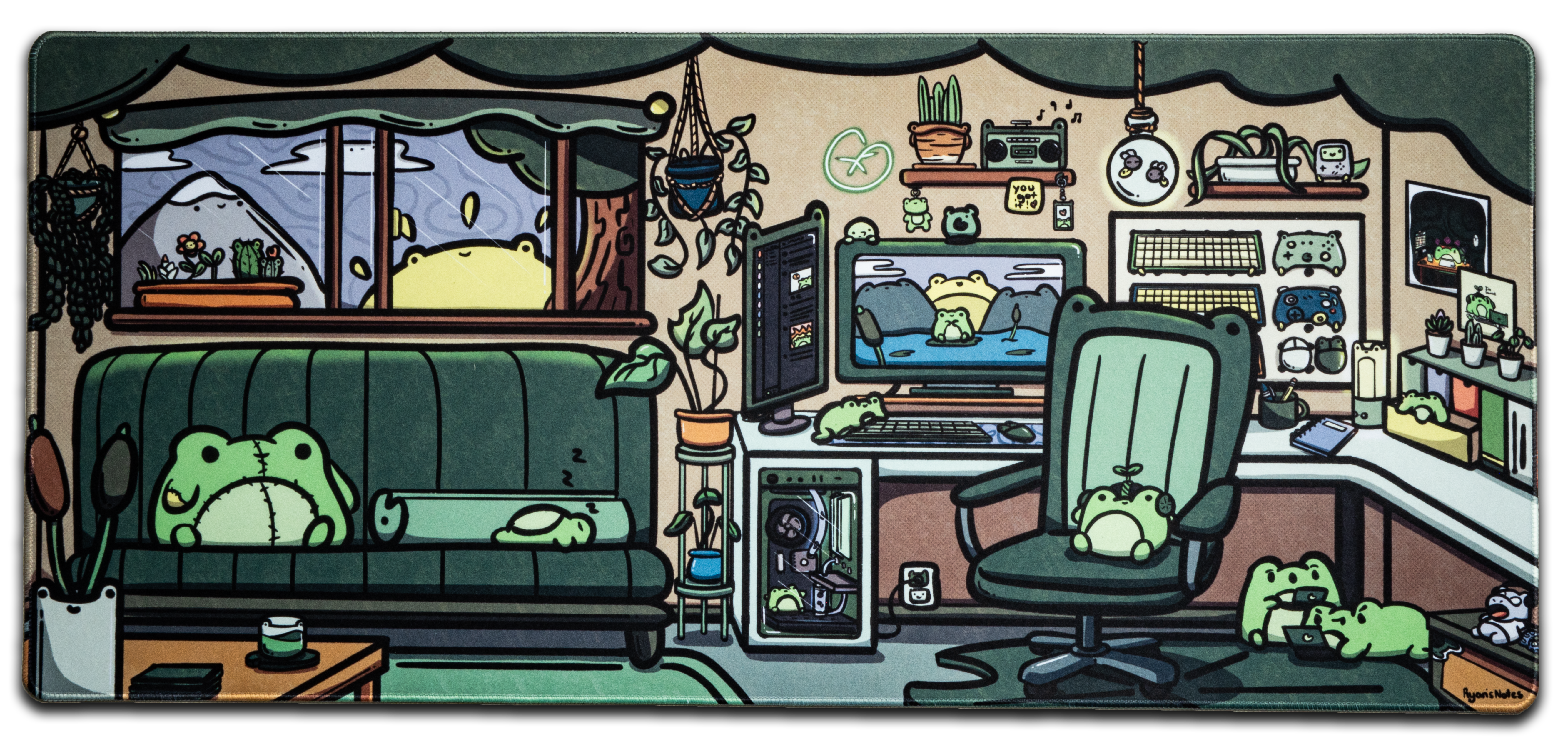 Froggy Office Desk Mat from Hipyo Tech x Ryan's Notes
