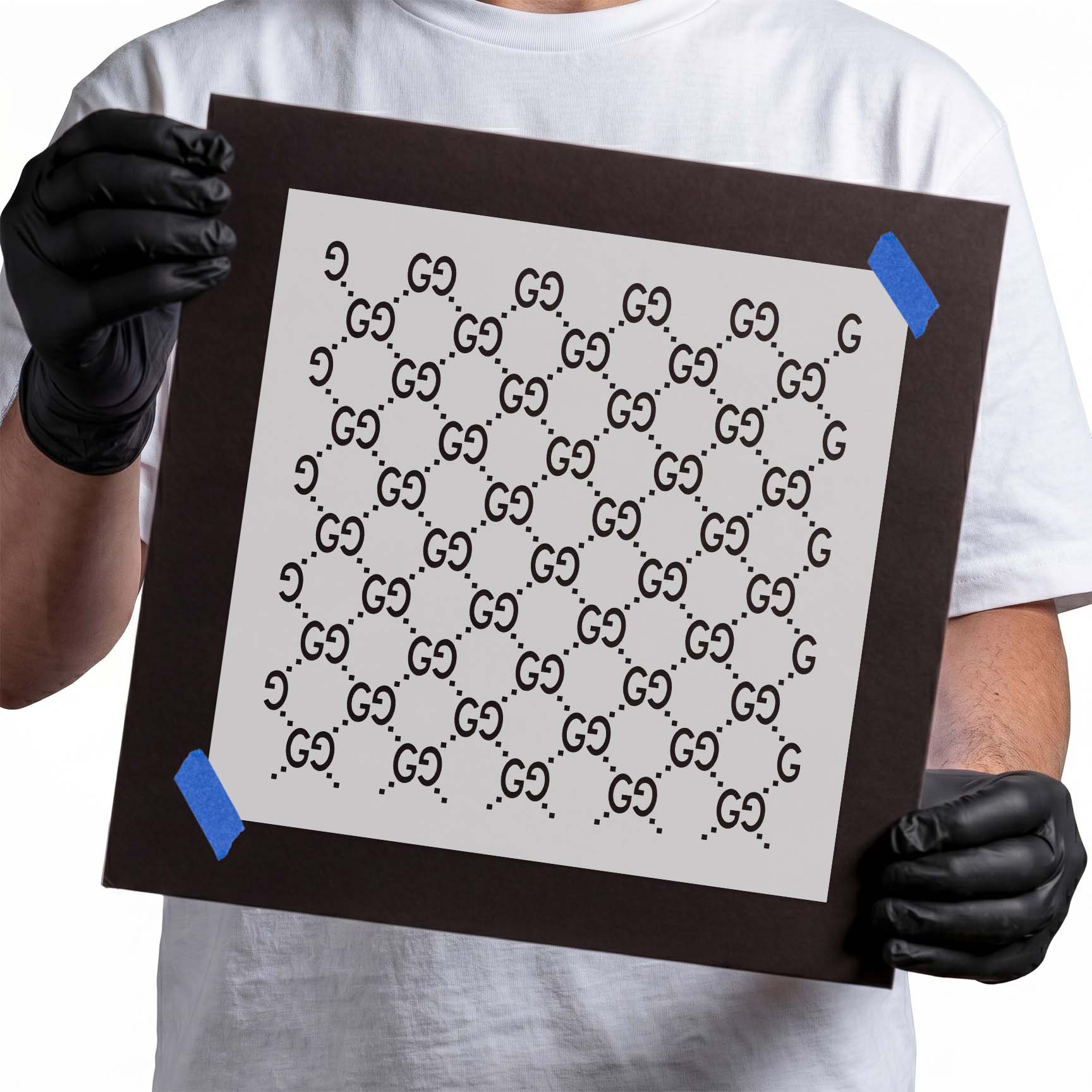 GG Pattern Stencil