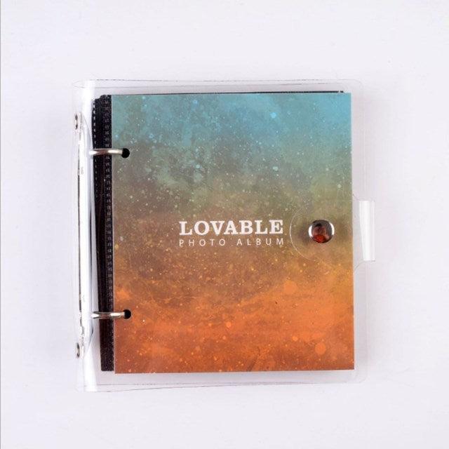 Light and Shadow Series Photo Album Ticket Storage Postcard 3 Inch memory 100 Pockets for Fujifilm Mini Film Paper Baby Family Scrapbook Albums DIY Memorable Gifts For Loved Ones