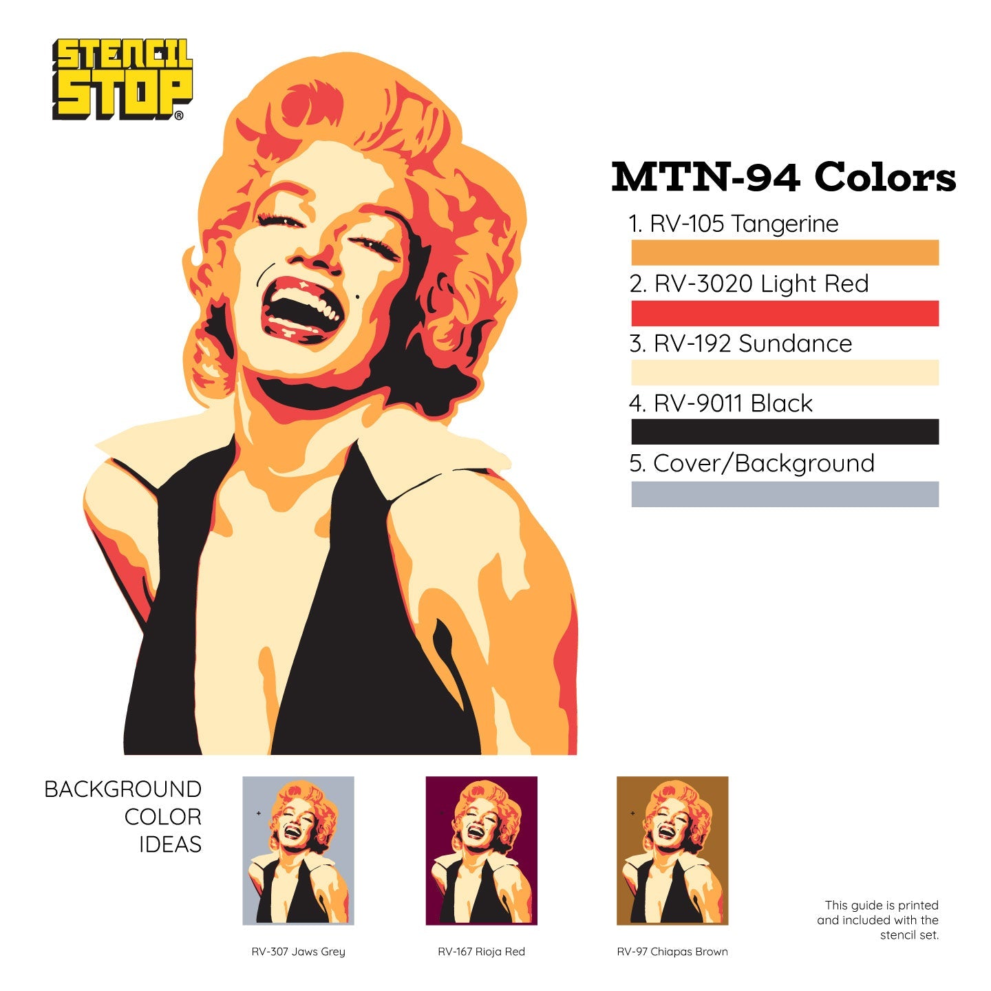 Marilyn Monroe “Forever Classic” Layered Stencil Set