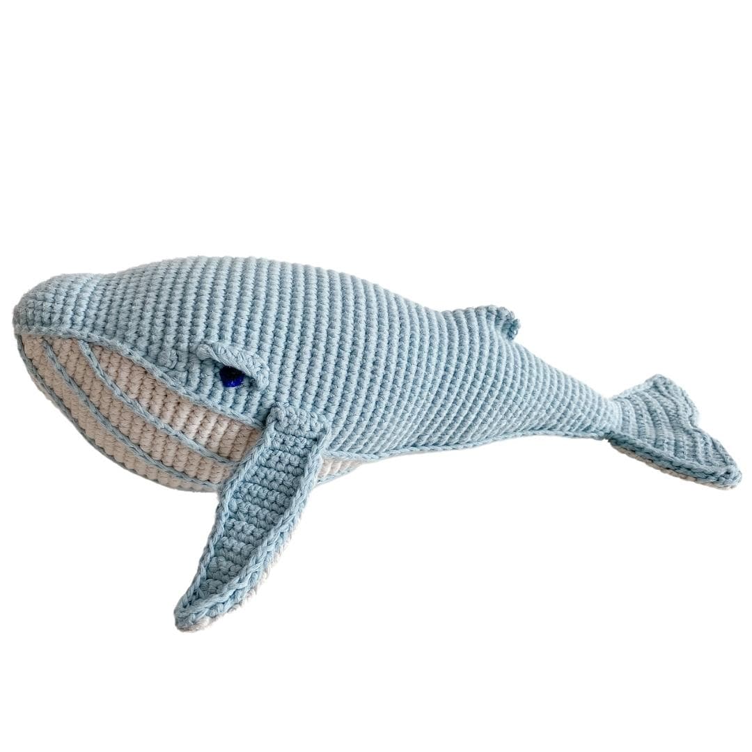 Orlando the Whale- misty blue