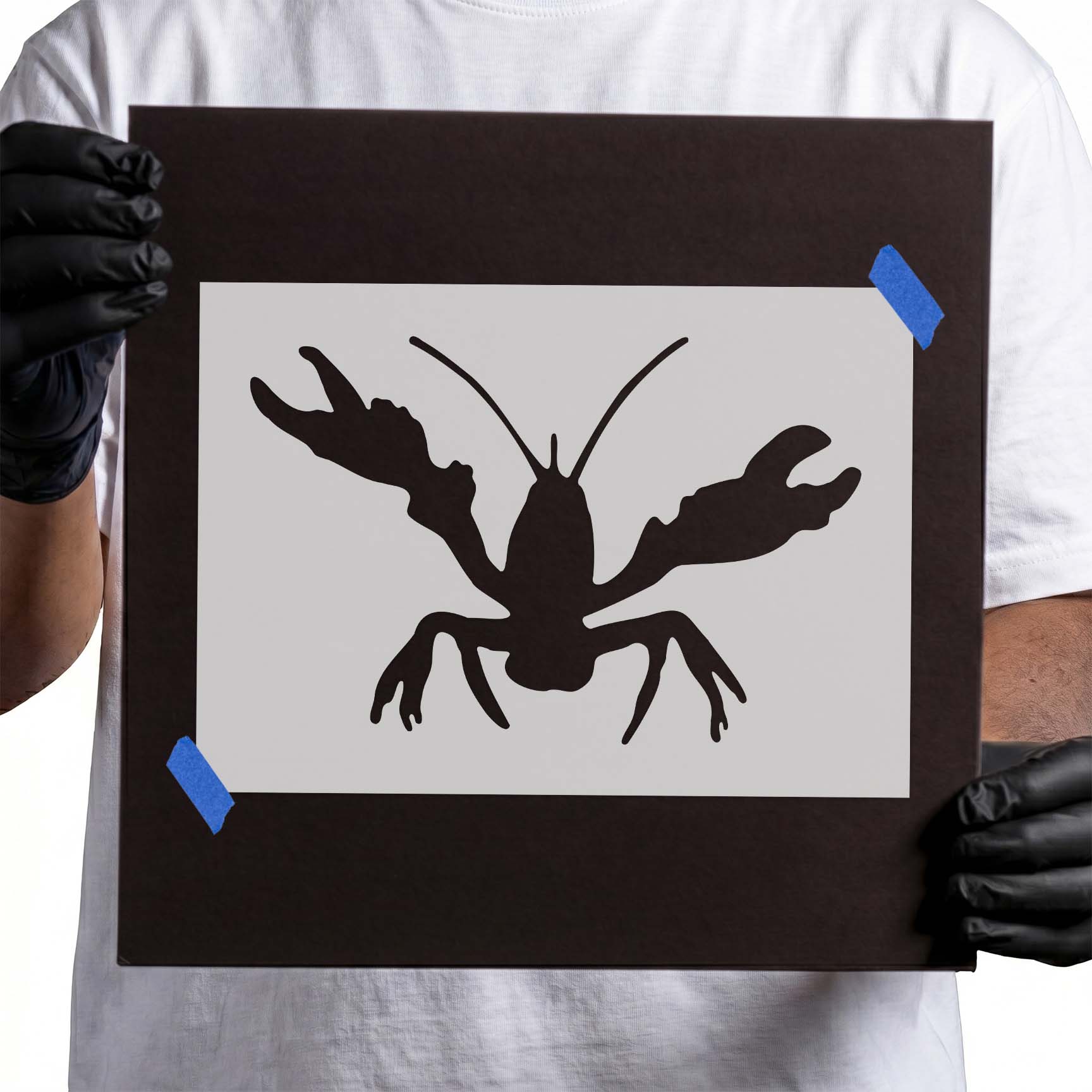 Pinching Lobster Stencil