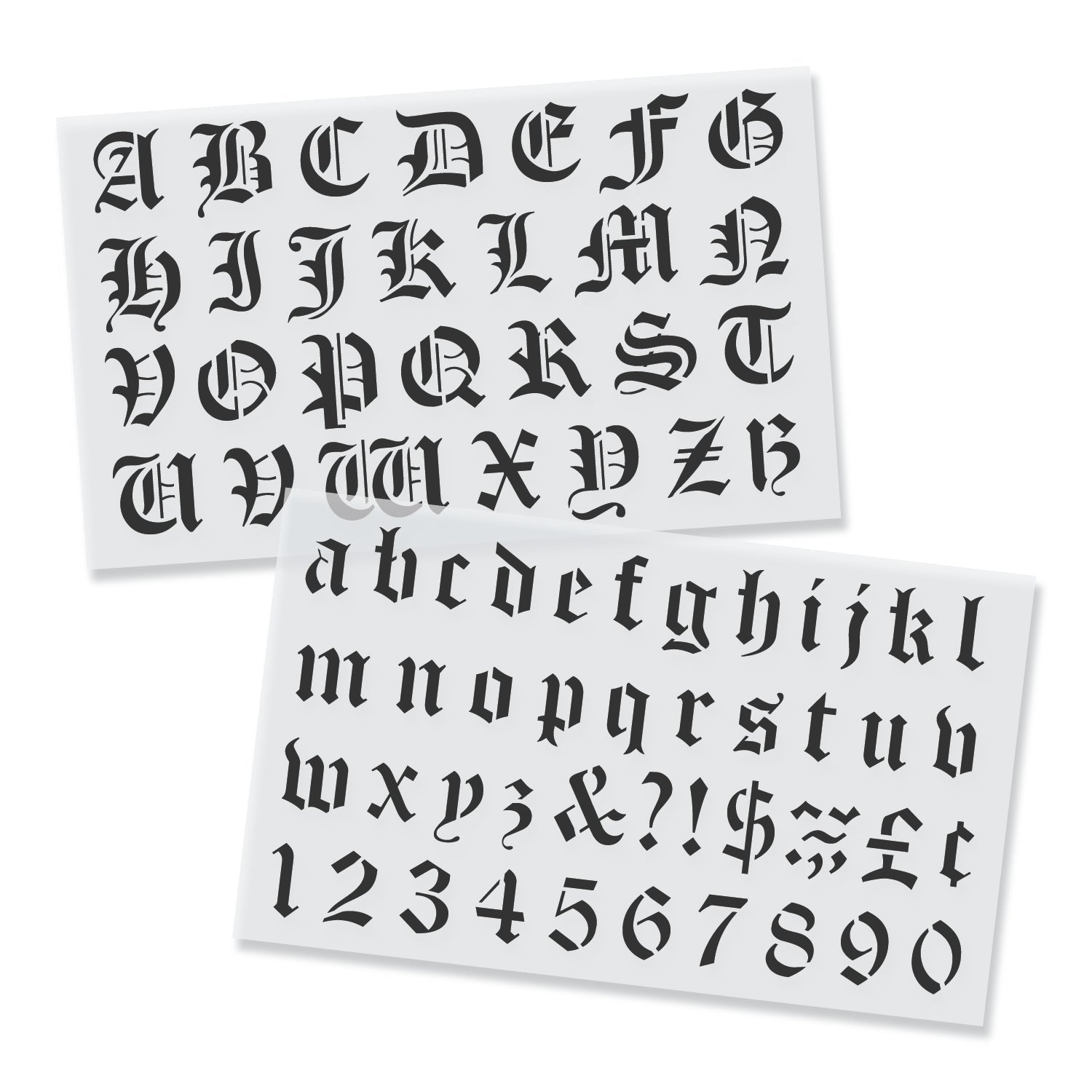 Gothic Letter Alphabet [1in Letters] Set