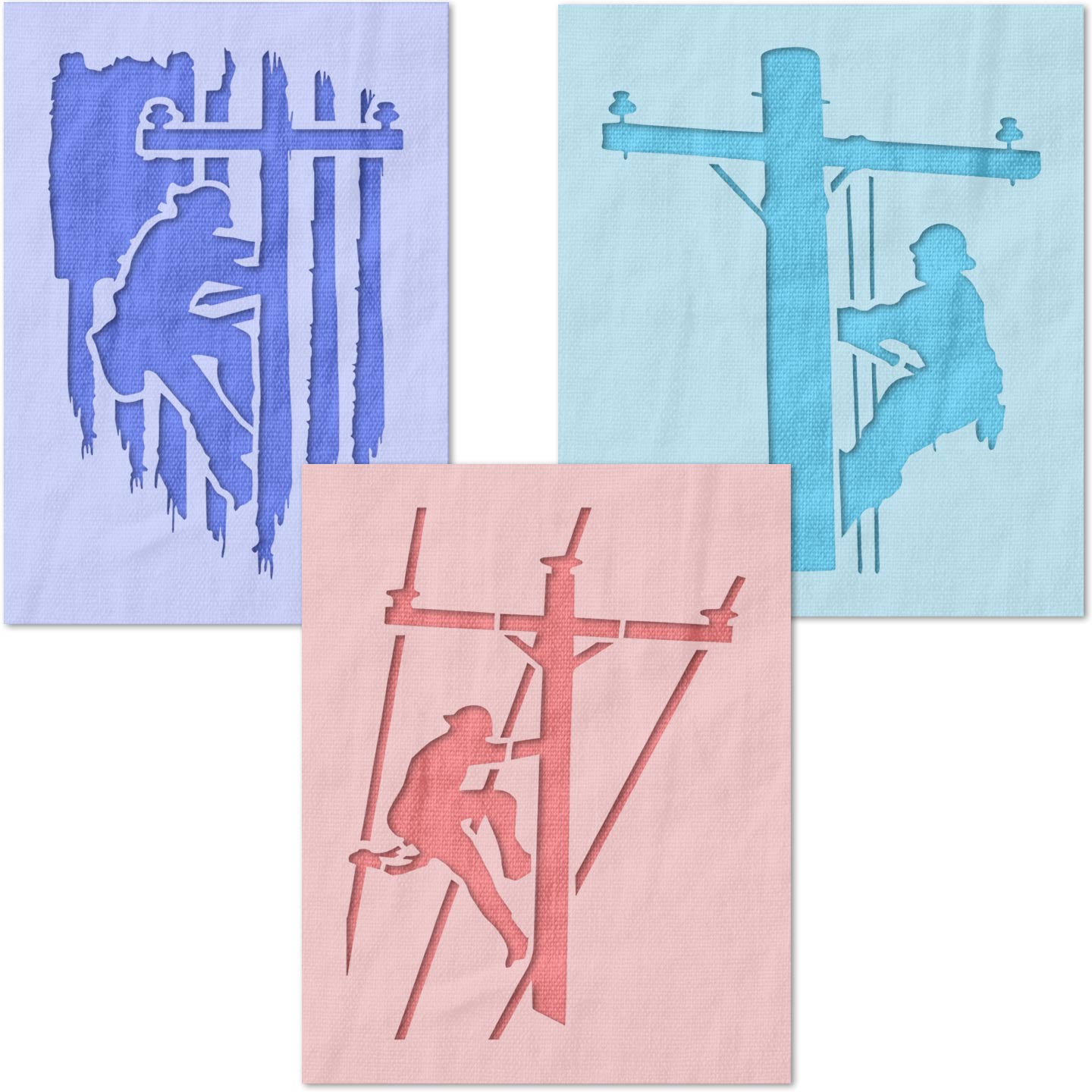 Power Lineman Stencil Set