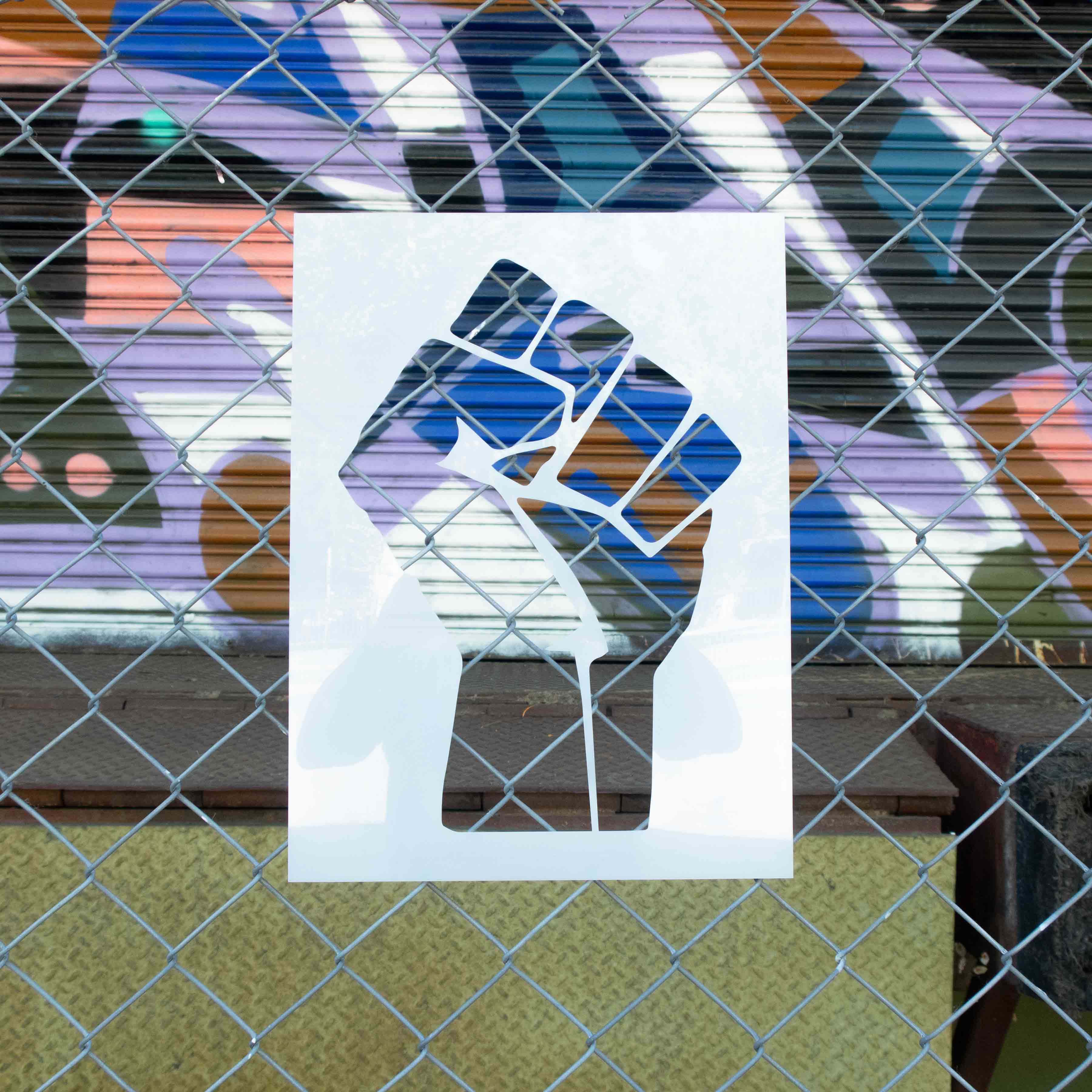 BLM Fist Stencil Set